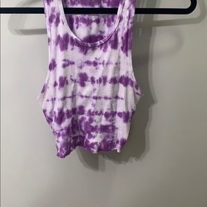 tie dyed cropped tank